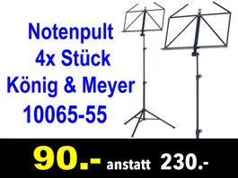 🔴  Notenpult König & Meyer 4x Stück /313B