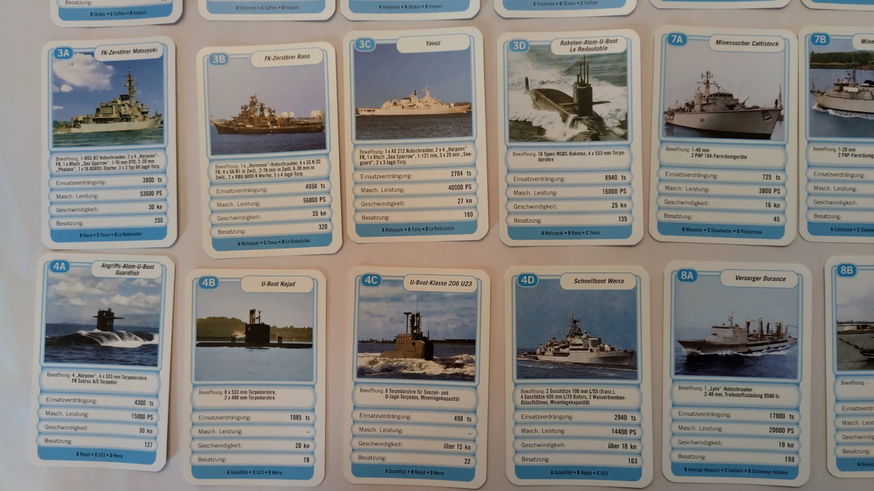 Giochi: Schiffe Quartett - Marine / 32 Karten ab Fr. 4.- – Usato da Bellach venduto da JingleJerry 5
