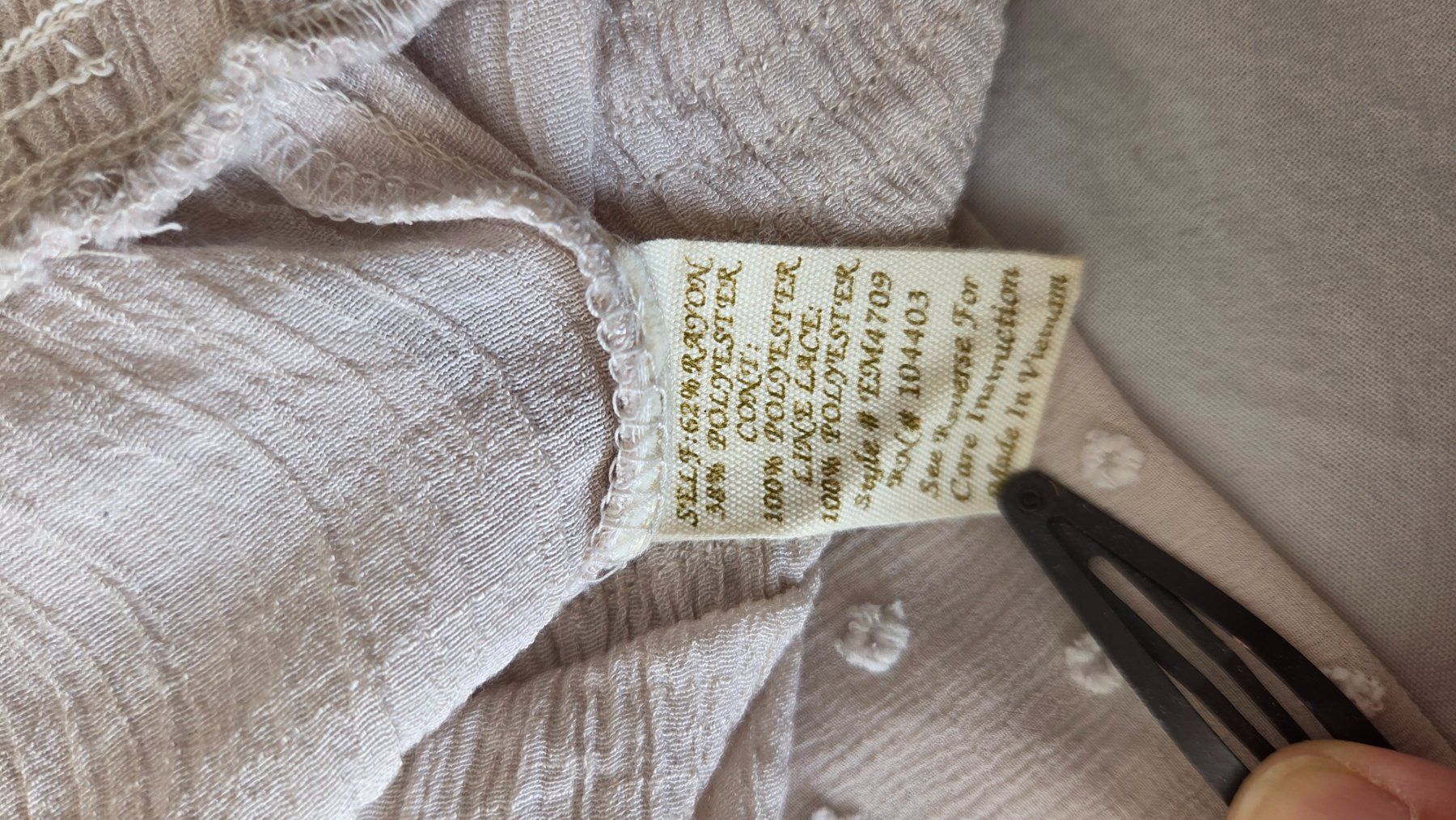 Camicette: Bluse Spitzen Farbe Crème, Baumwolle – Usato da Fislisbach venduto da Maieriisli25 3