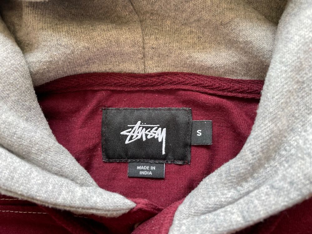 Felpa cheap stussy bordeaux