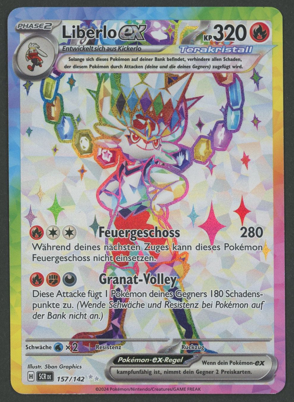 Pokémon Carte collezionabili: Liberlo ex FA 157/142 DE ab 1.- – Usato da Rupperswil venduto da gengarbasar