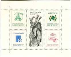 Block "Briefmarkenausstellung". Ungarn.