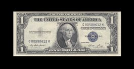 USA - SILVER CERTIFICATE $1 UNC 1935-E