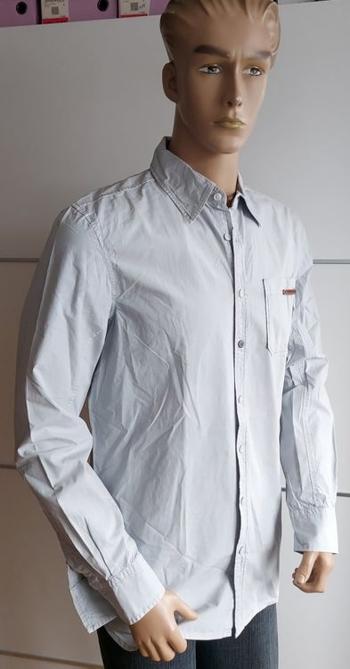 Camicie: Neues Moscow Herren Hemd Gr. L, hellblau – Nuovo e nell'imballaggio originale da Basel venduto da Mazzo84