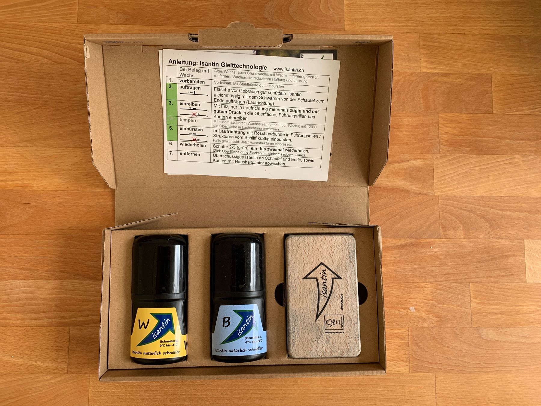 Spielzeuge: Langlauf Wachs fluorfrei Isantin Box Starter – Gebraucht aus Bern von Lukas_Skywalker