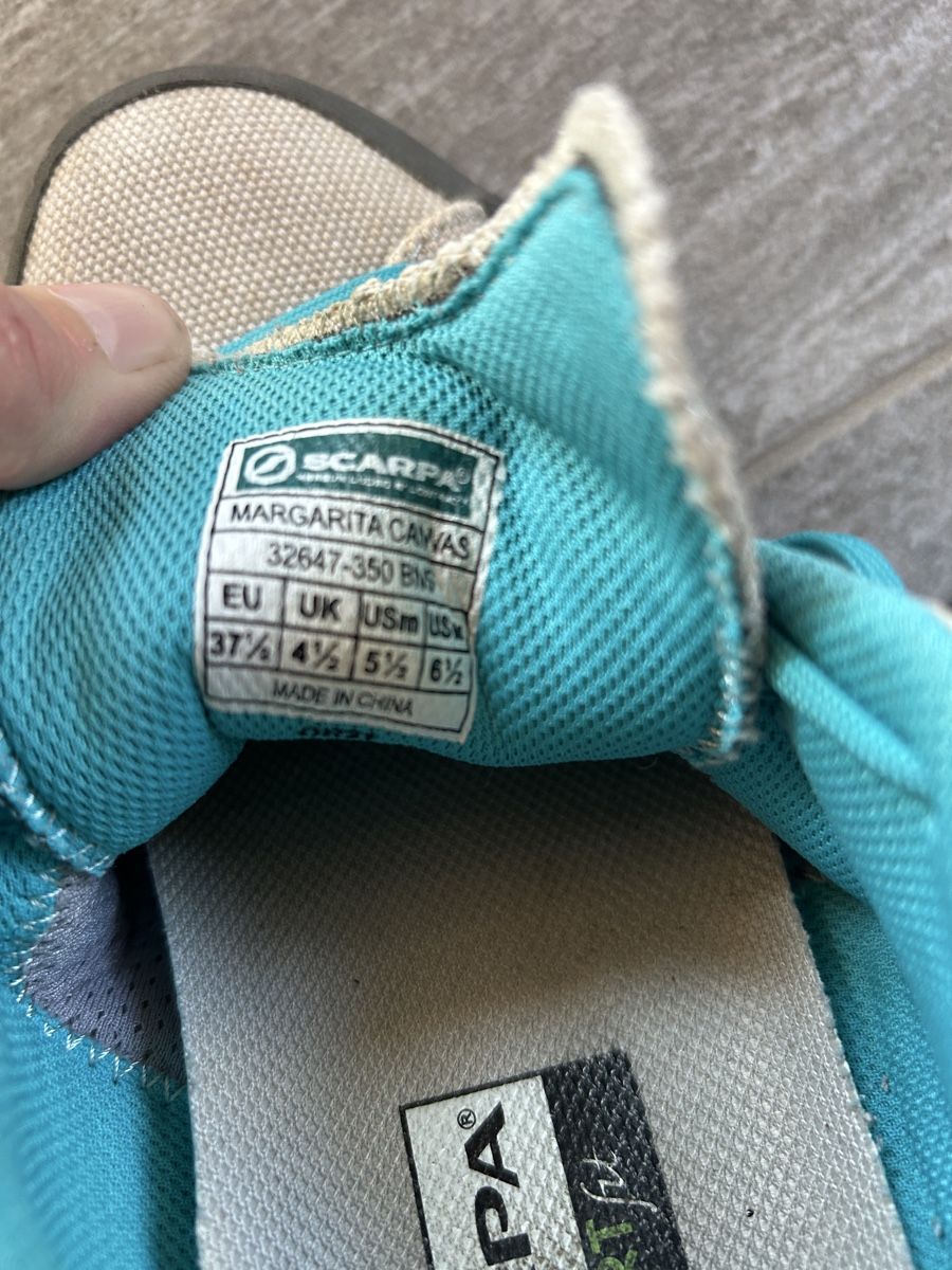 Scarpa Damenschuhe: SCARPA Margarita Canvas Gr. 37 1/2 – Gebraucht aus Oberurnen von Berghexe 3