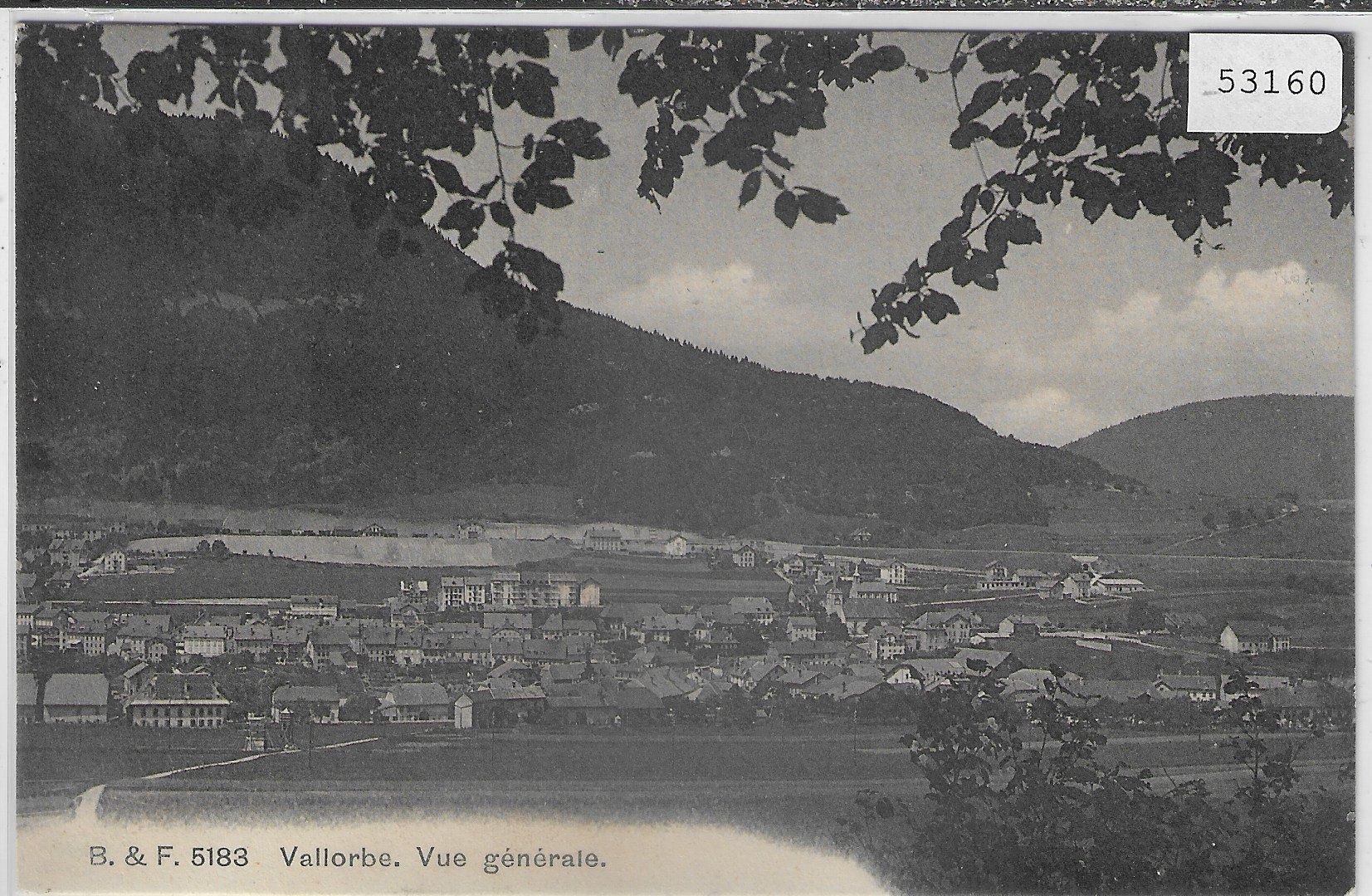 Cartoline postali: Vallorbe - Vue generale – Usato da Ettingen venduto da Kartenplanet