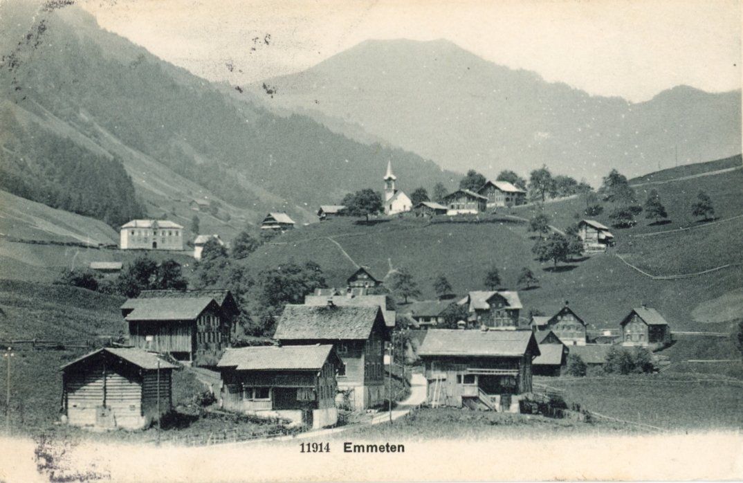 Cartoline postali: Emmetten   NW          um 1909 – Usato da Brig venduto da Valcards54
