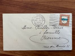 1922  PJ auf Brief   (G2298)