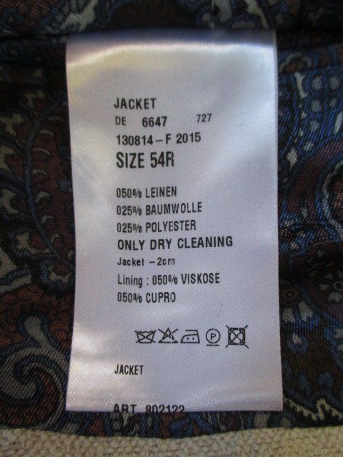 Giacche: SCABAL - Jacke Blazer Leinen Baumwoll-Mix Gr. 54 – Usato da Wetzikon ZH venduto da icewear 9