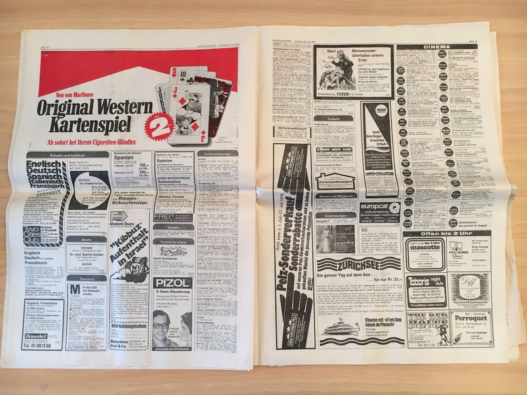 Zeitschriften & Magazine: Tagesanzeiger vom 20. Juli 1976 – Gebraucht aus Luzern von Jiggy_8898 5