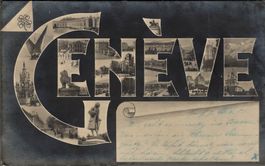 Genève. Buchstabenkarte