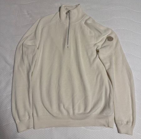Moncler Kaschmir Wolle Halfzip Pullover Grösse S BRAND NEU