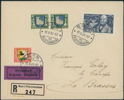 1930 - Pro Juventute - Brief - BFr