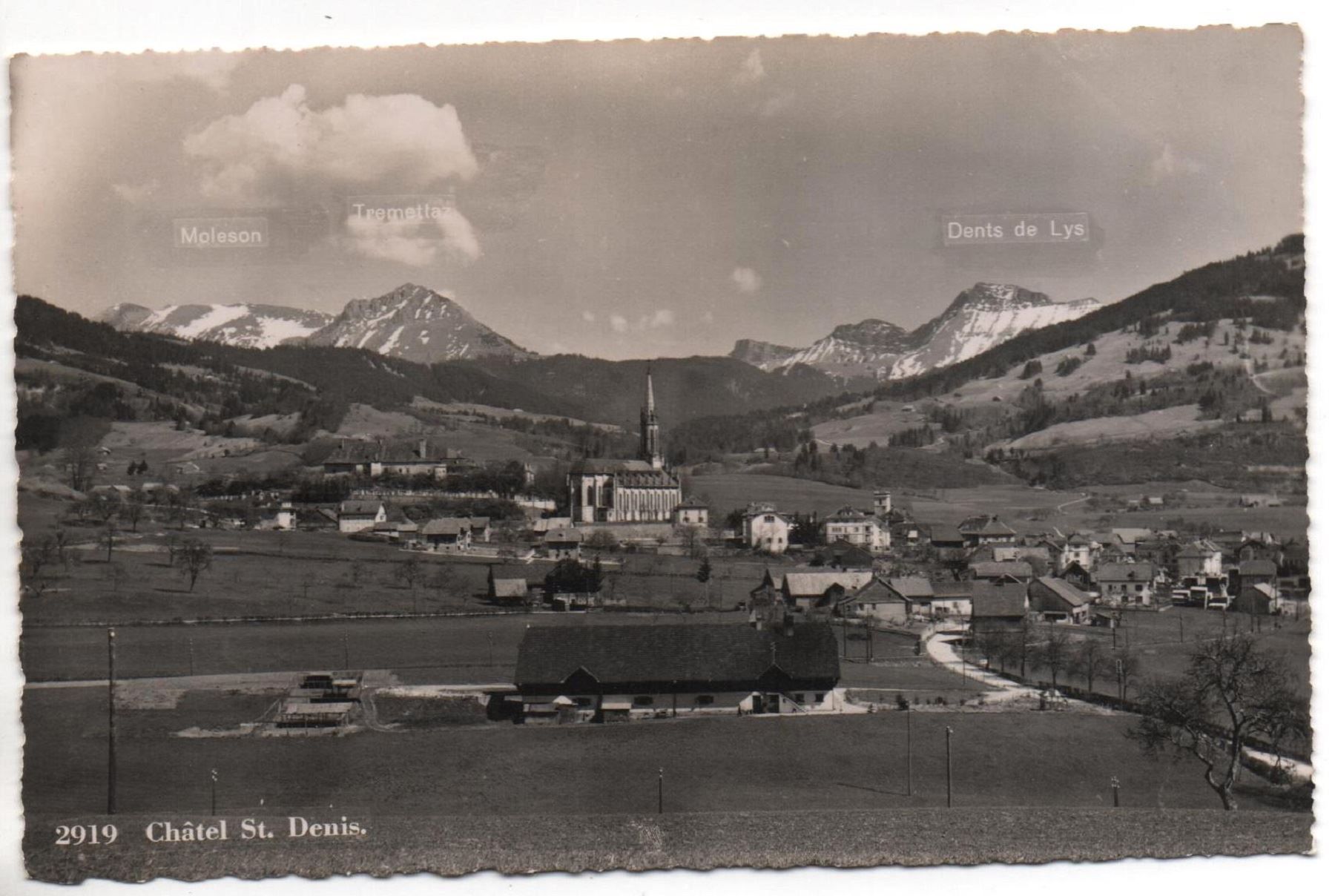 Cartes postales: CHÂTEL ST. DENIS No. 2919 – D'occasion à Jona par philajona