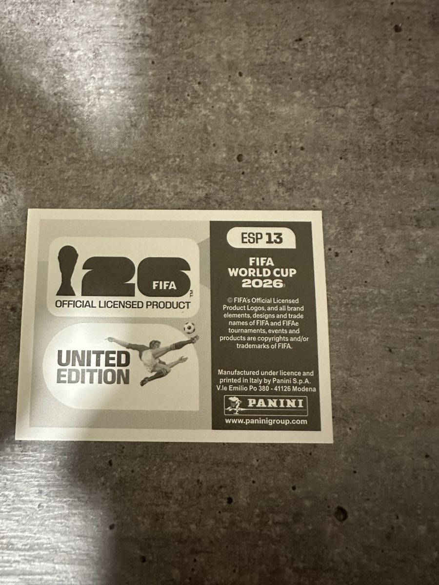 Panini Carte collezionabili: ESP 13 , FIFA WORLD CUP 2026 PANINI  – Nuovo (secondo la descrizione) da Frauenfeld venduto da 1PegPeg1 1