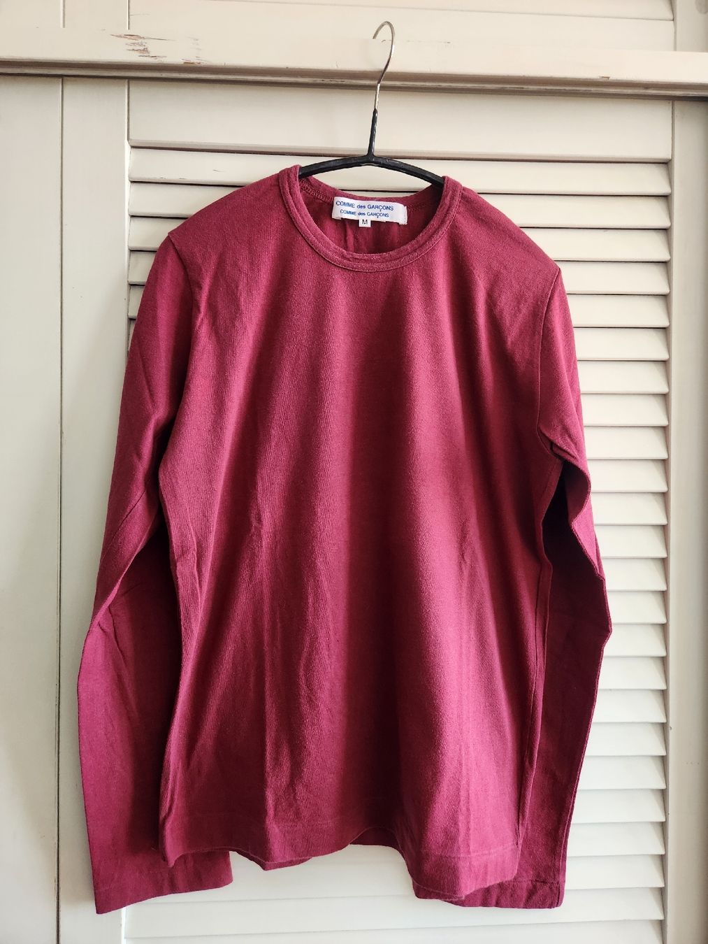 Comme Des Garcons Pullover & Sweatshirts: Comme des Garçons pull coton rouge bordeau  – Gebraucht aus Lausanne von man_rw9q