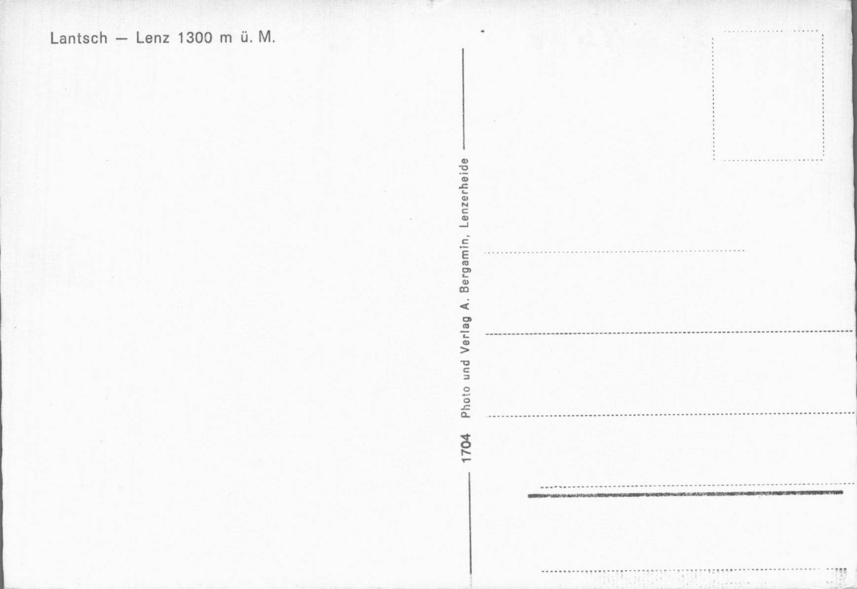 Cartoline postali: Alte Ansichtskarte Lantsch 1300 m ü.M. Lenz – Usato da Luzern venduto da Kartenansicht 1