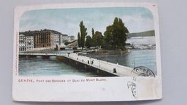 Genf Pont des Bergues et Quai du Mont Blanc