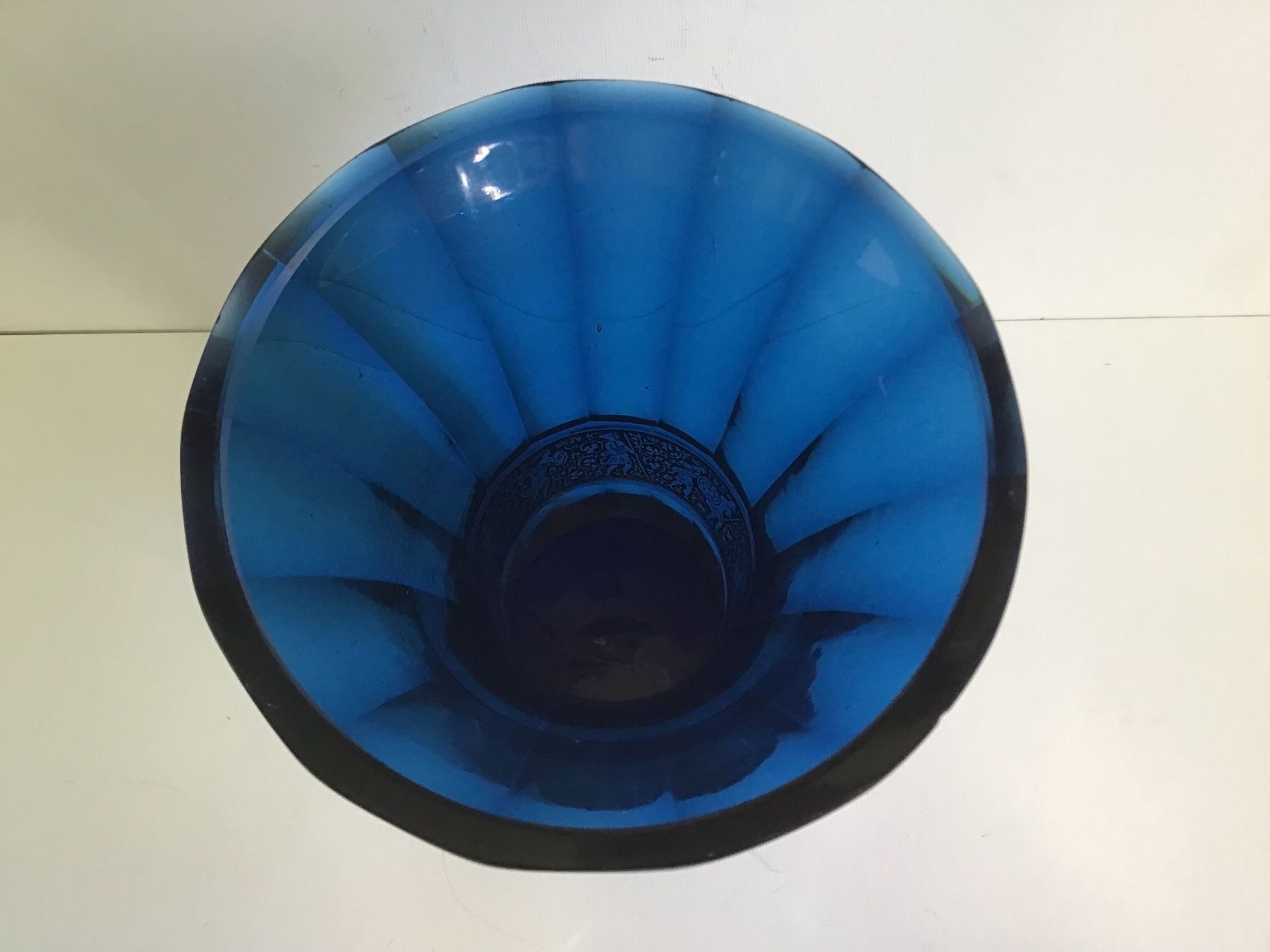 Moser Vasi & Recipienti: Antike Moser Vase blau – Usato da St. Gallen venduto da Goldlilly 2