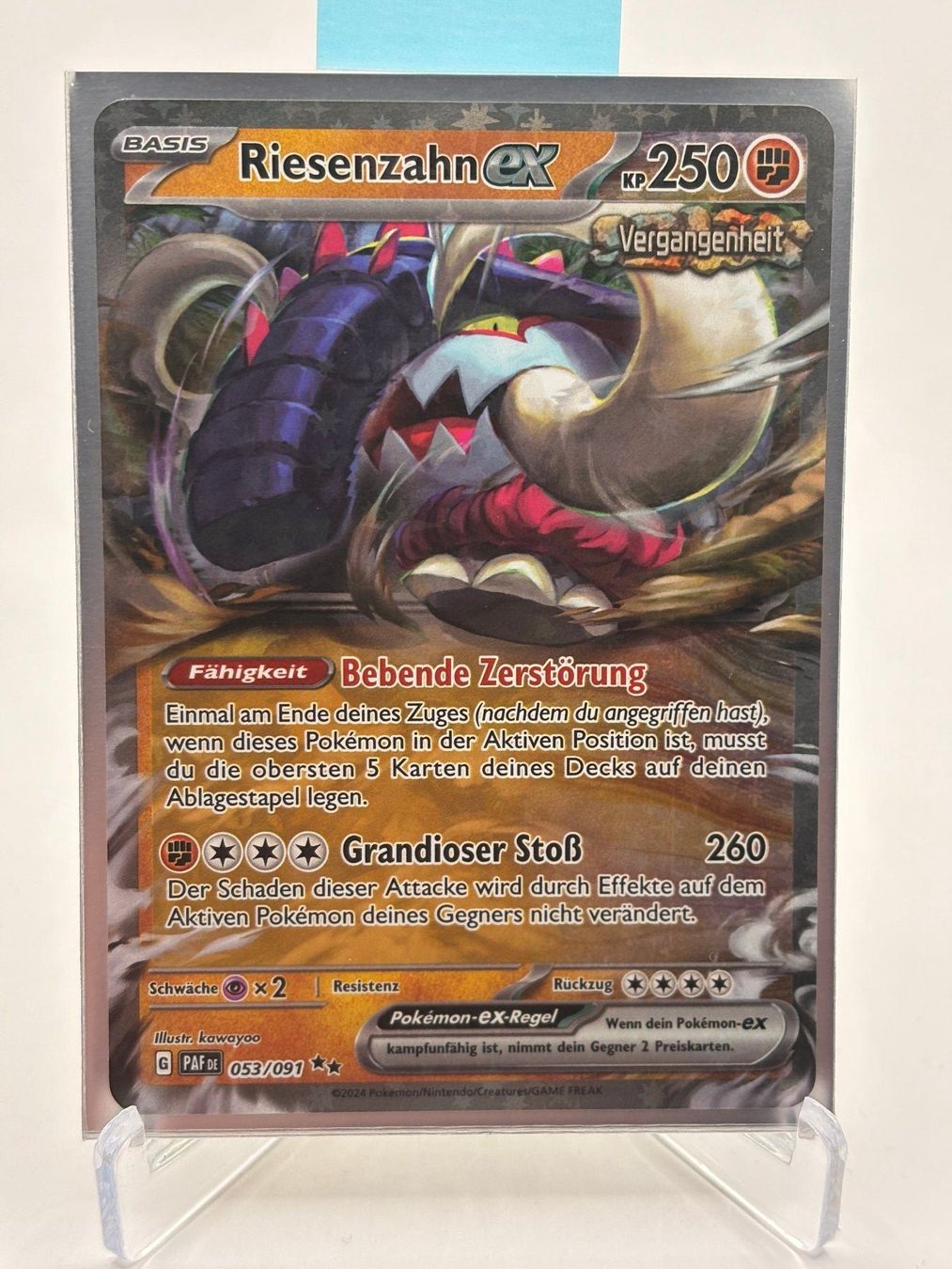 Pokémon Carte collezionabili: Paldeas Schicksale - Riesenzahn ex  (PAF 53) - DE – Nuovo (secondo la descrizione) da Allschwil venduto da Bullach