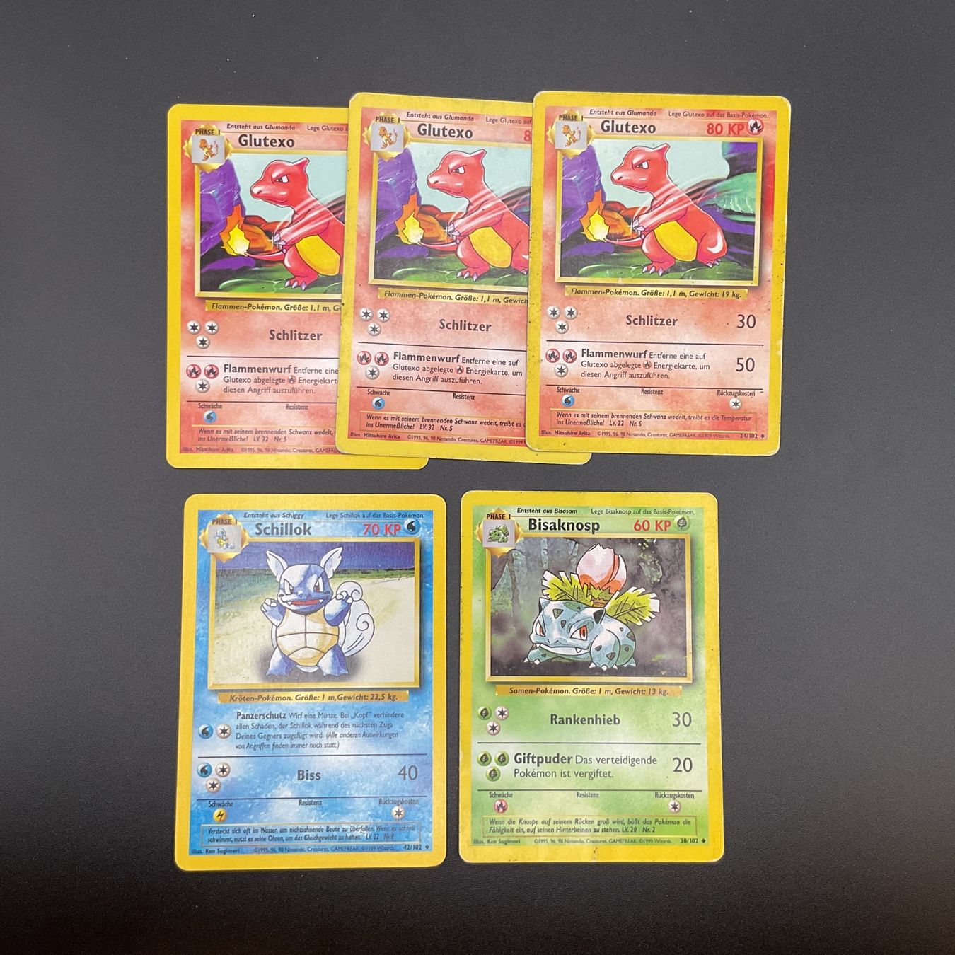 Pokémon Carte collezionabili: Pokémon Base Set Bundle , Glutexo,Schillok,Bisaknosp Ab 1 -. – Usato da Niederuzwil venduto da NadineS75