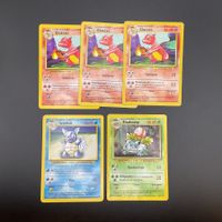 Pokémon Base Set Bundle , Glutexo,Schillok,Bisaknosp Ab 1 -.