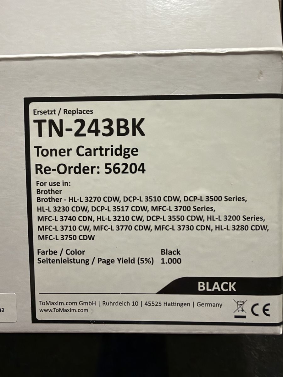 Brother Druckerpatronen & Toner: Tonerkartusche schwarz – Neu (gemäss Beschreibung) aus Bünzen von Magdalena.K