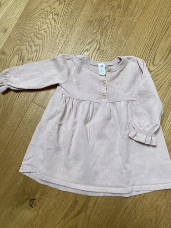 H&M Strickkleid, rosa, Grösse 86!