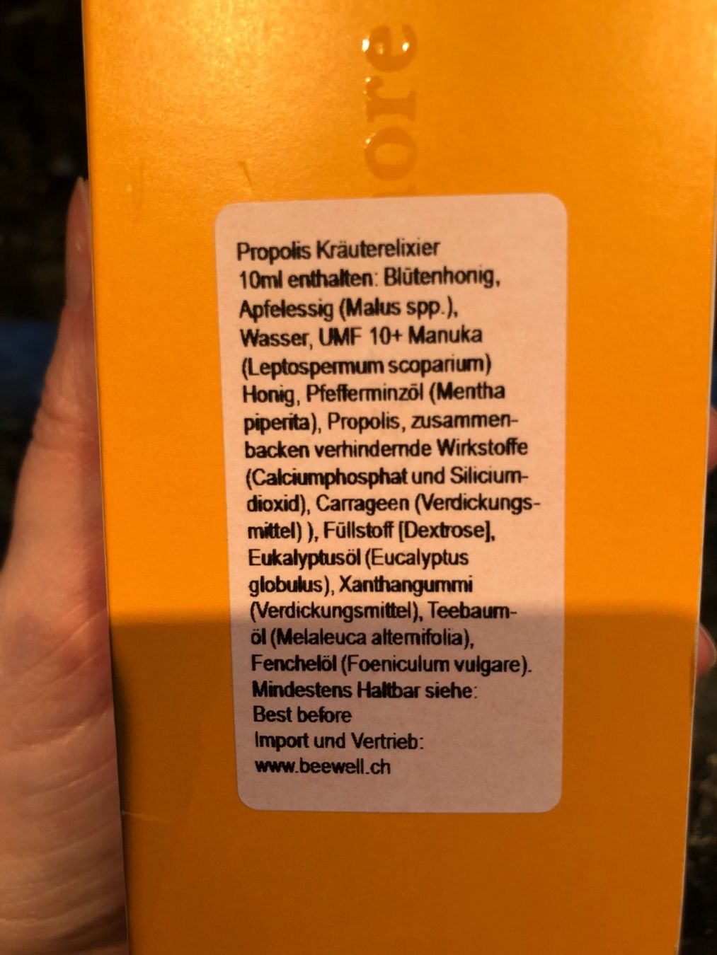 Cibi & Specialità: Propolis Kräuter Elixier, aus Manuka Honig – Nuovo e nell'imballaggio originale da Rüti ZH venduto da Jasna89 3