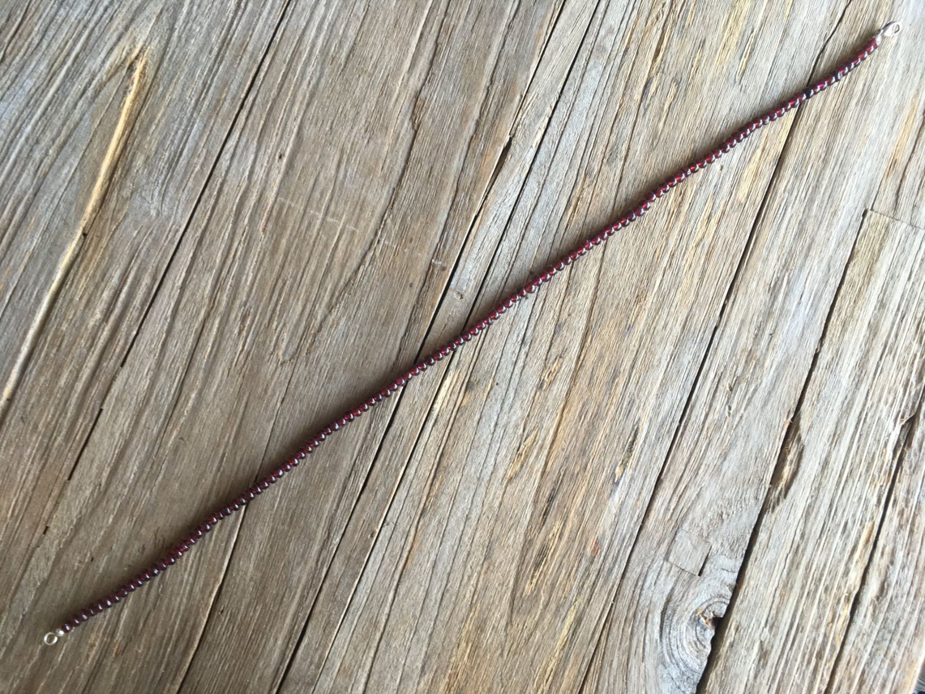 Catenine: GRANAT HALSKETTE MIT SILBERVERSCHLUSS  LÄNGE 46cm – Nuovo e nell'imballaggio originale da Aesch ZH venduto da LiquidAktion 6