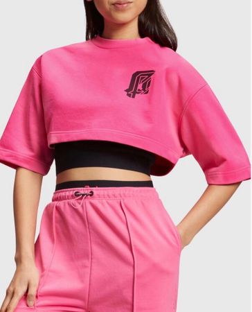 2-in-1 Sweat Set: Pink mit Logo-Print