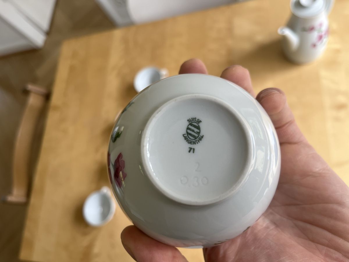 Set di piatti: Vintage Langenthal Tee-Set – Usato da Basel venduto da chzoller 4