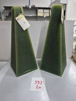 593 Posten Raureif Pyramiden-Kerze/n 140x140x370 aus Liq