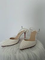 CHRISTIAN LOUBOUTIN BAILA SPIKE 100 NEIGE