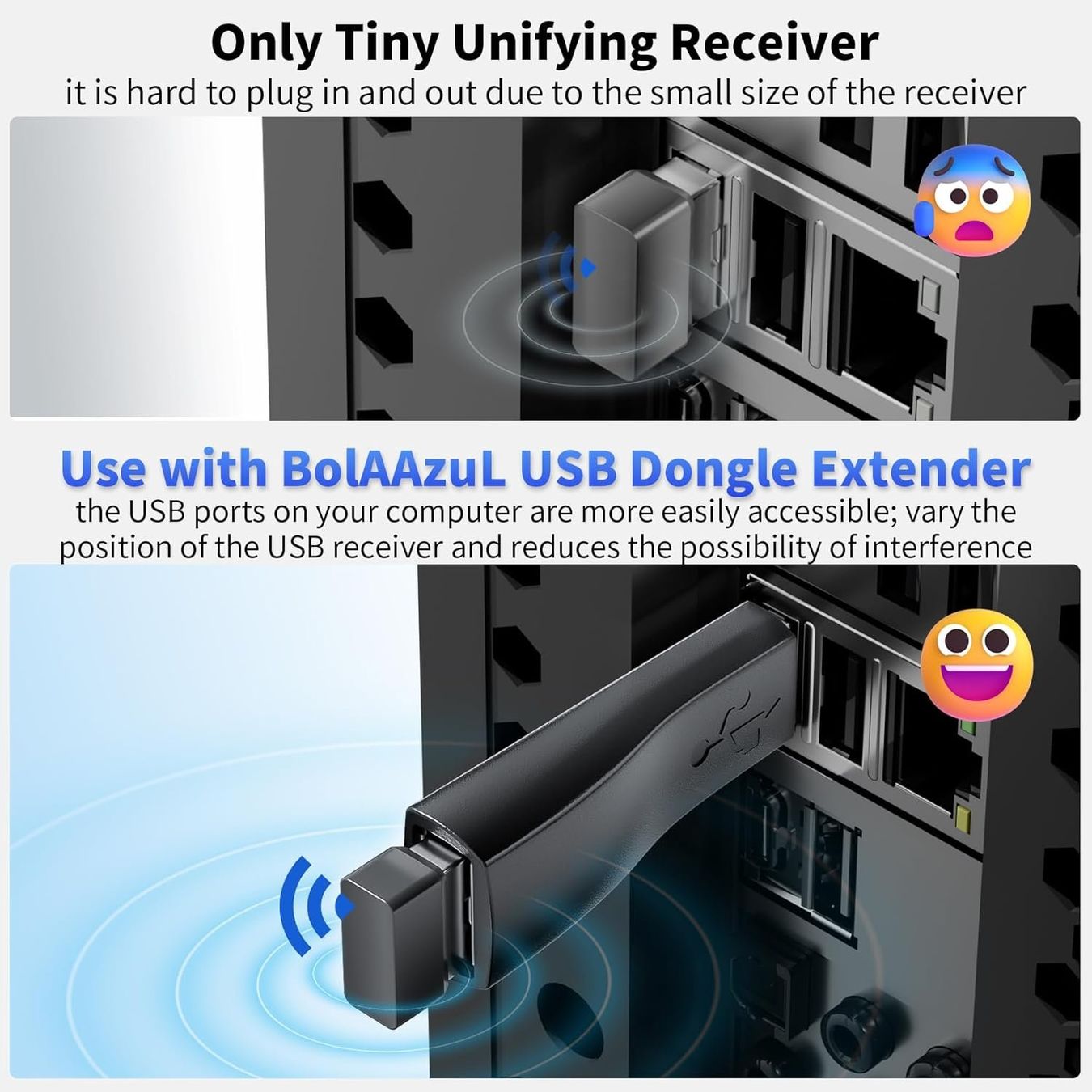 Logitech Laufwerke & Adapter: USB-Dongle-Extender für Logitech Unifying-Empfänger, NEU – Neu (gemäss Beschreibung) aus Unterengstringen von Tnovus 3