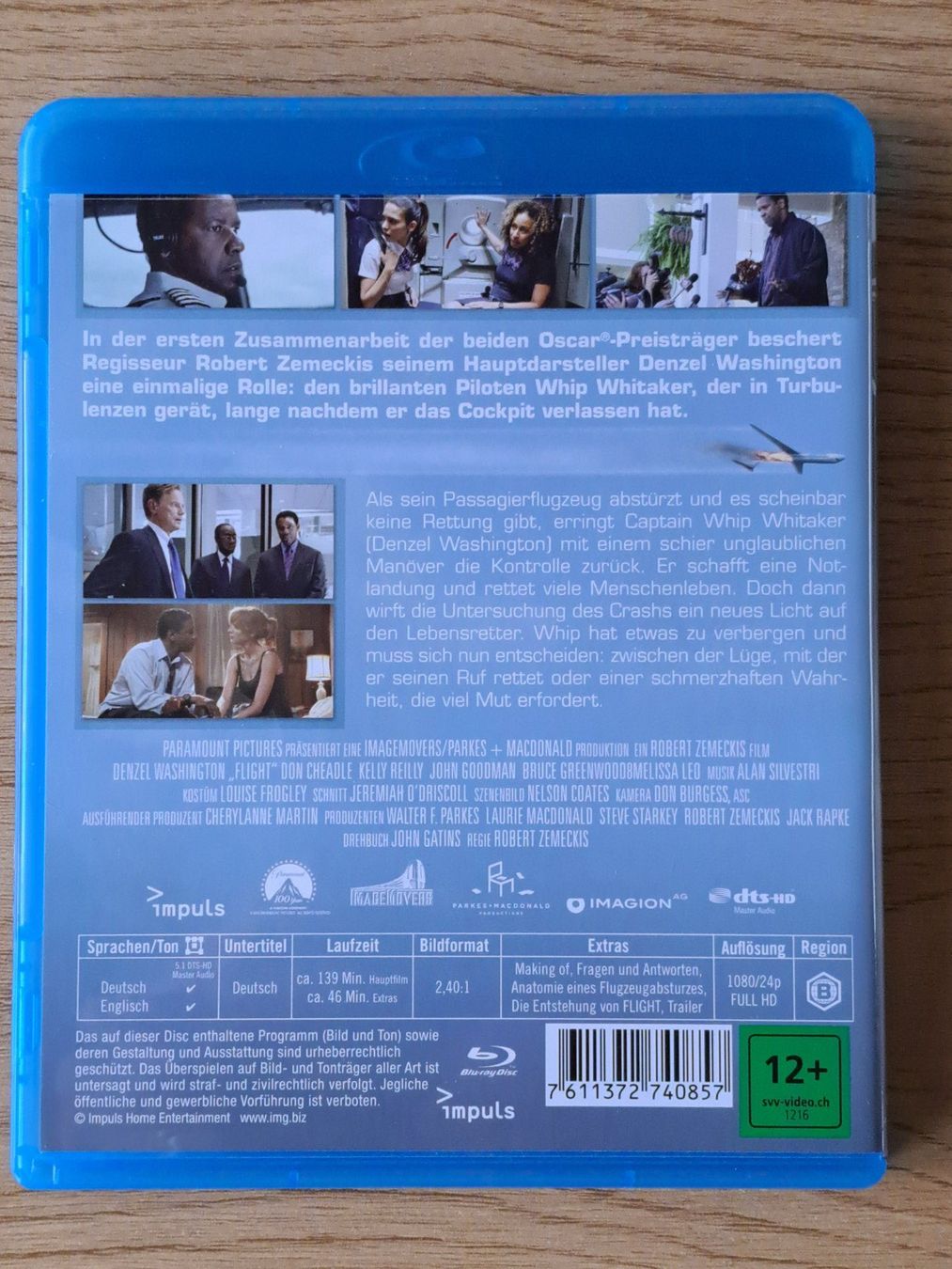Tutti i DVDs: Blu-ray Flight mit Denzel Washington, Kelly Reilly, Cheadle – Nuovo (secondo la descrizione) da Unterseen venduto da Kanica 1