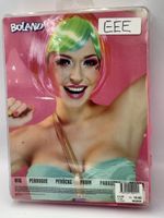 Bunte Fasnacht Perücke, Regenbogen Look, Neu & OVP!