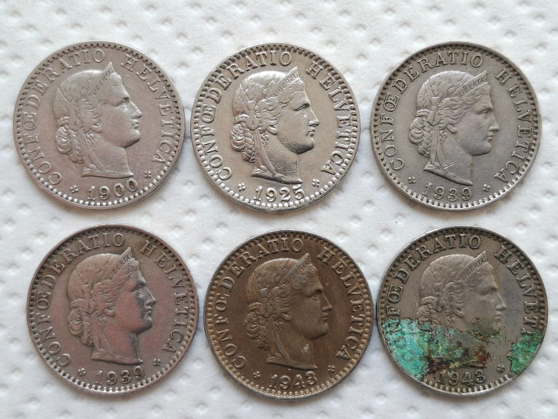 Toutes les monnaies: 20 Rappen (1900 - 1943) – D'occasion à Neuchâtel par Grandloupblanc