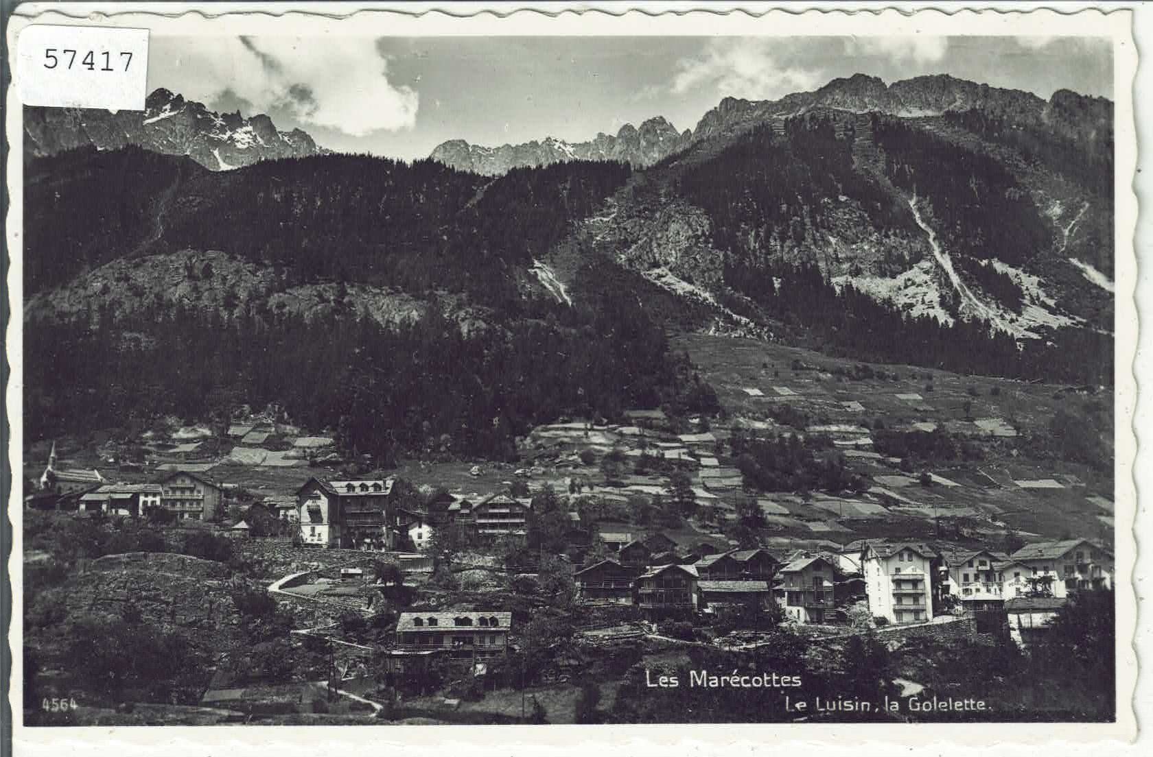 Cartoline postali: Les Marecottes - Le Luisin, la Golelette – Usato da Ettingen venduto da Kartenplanet