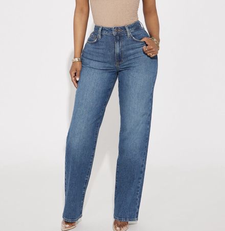 High rise Low stretch straight leg jeans Grösse: 16 plus