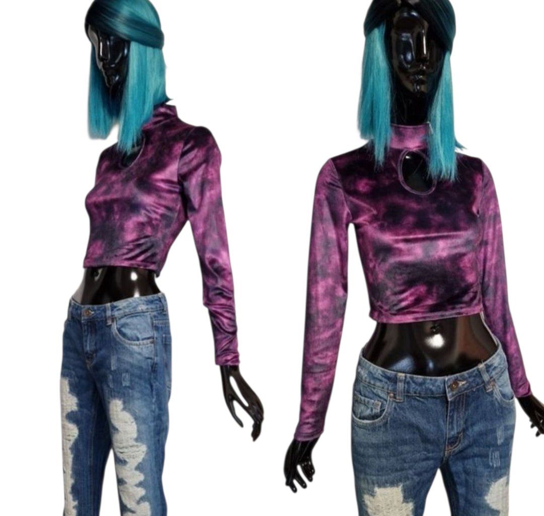 Top: Samt Crop Top Gr. S (VERSAND möglich) – Nuovo e nell'imballaggio originale da Schönengrund venduto da Lotusblume90