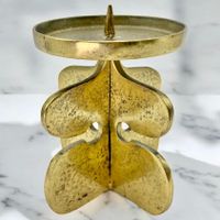GIUSEPPE GALLO bougeoir brutaliste en bronze, 1960s