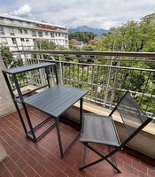 Table de balcon pliante avec 2 chaises