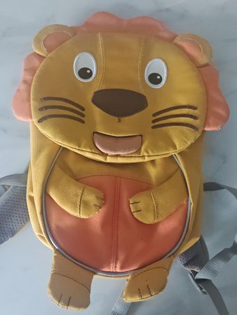 Kinderrucksack Affenzahn Löwe gelb guter Zustand