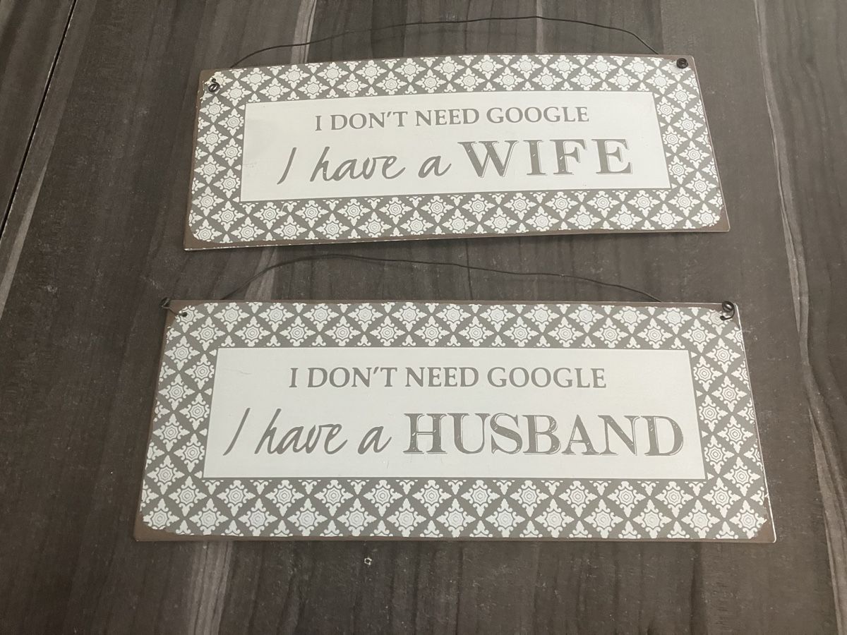 Ecriteaux: Metallschilder Hochzeitspruch – D'occasion à Unterkulm par Lotusblume81