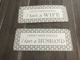 Metallschilder Hochzeitspruch