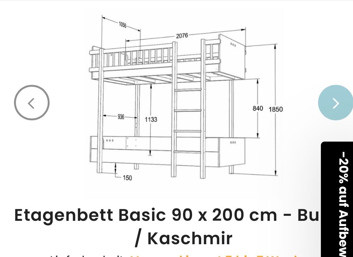 Letti: Bunk bed Etagenbett kinder 90x200 – Nuovo e nell'imballaggio originale da zug venduto da alexandra212 1
