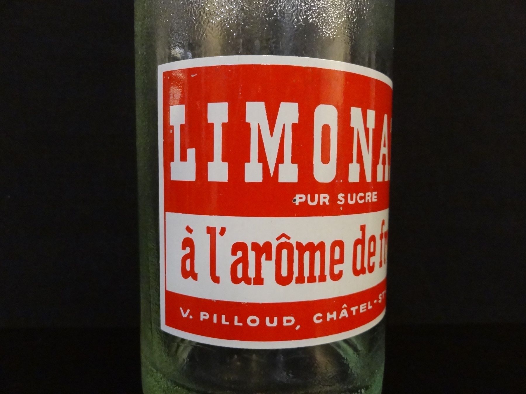 Gläser, Krüge & Flaschen: Flasche LIMONADE PUR SUCRE V. PILLOUD CHÂTEL-ST-DENIS 1962 – Gebraucht aus Kerzers von Flaschenposten 3
