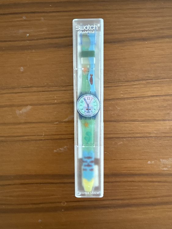 Swatch Orologi: Swatch Quarz Uhr, ungetragen, neu in OVP, Sommer-Look! – Nuovo (secondo la descrizione) da Winterthur venduto da grischa_2000
